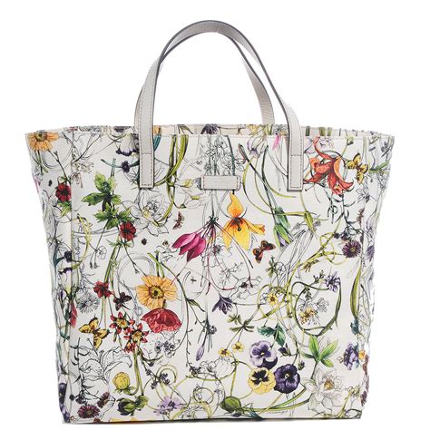 gucci flora tote bag